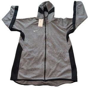 Mens Nike Dri-Fit Showtime Therma Flex Full Zip Hoodie Jacket Size L Gray